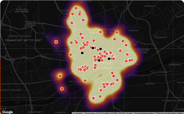 100 Stadtschmerz-Orte – und 100-mal „Danke“. 